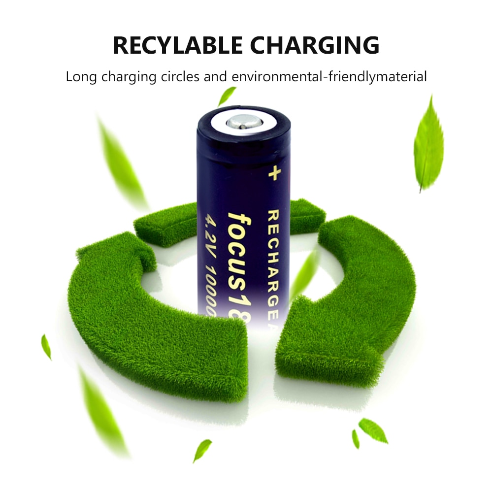 3.7v 18650 Battery 10000mAh High Capacity Battery Li-ion Rechargeable 18650 Lithium Batteries For LED Flashlight Toys Remote