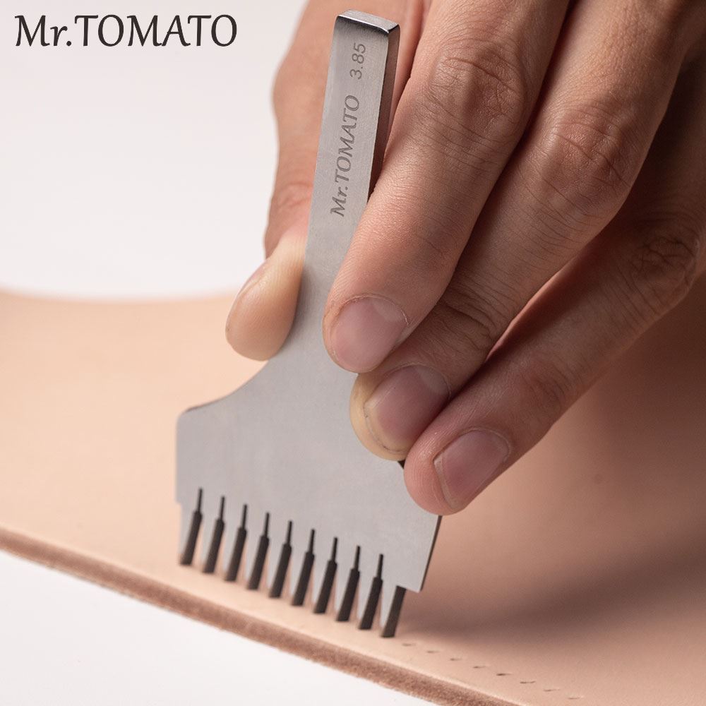 Leather Stitching Punch Tool Chisel Leather Hole Punches Tools Set Craft non Polished Prongs Lacing Stitch DIY