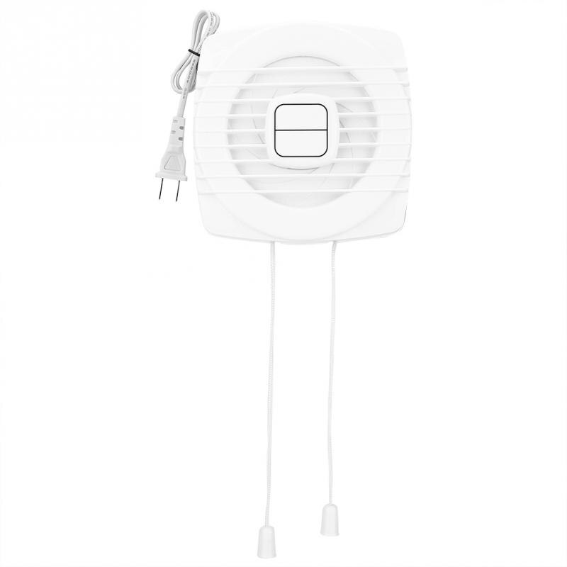 12W 220V Home Bathroom Kitchen Exhaust Fan Window Wall High Speed Exhaust Fan Duct Booster Fan Exhaust Blower Air Cleaning