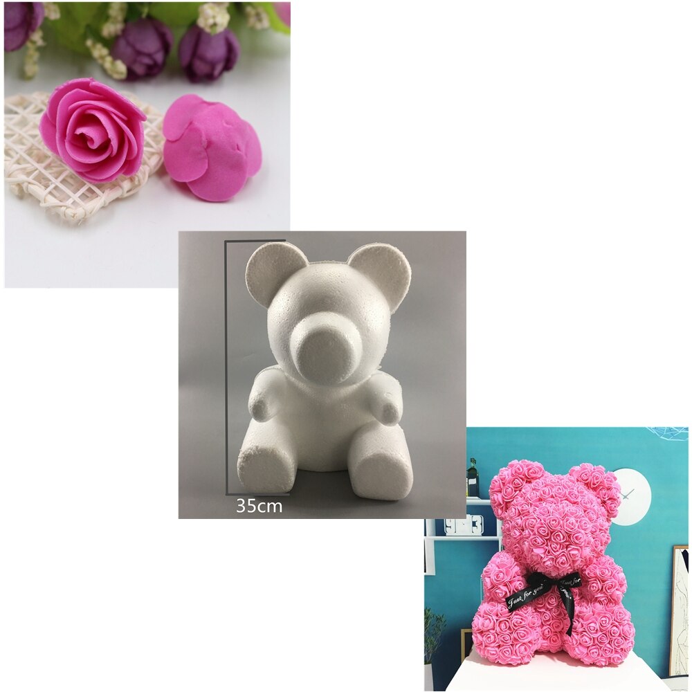Modélisation polystyrène styromousse ours blanc boules de mousse artisanat pour bricolage de noël fournitures de fête décoration