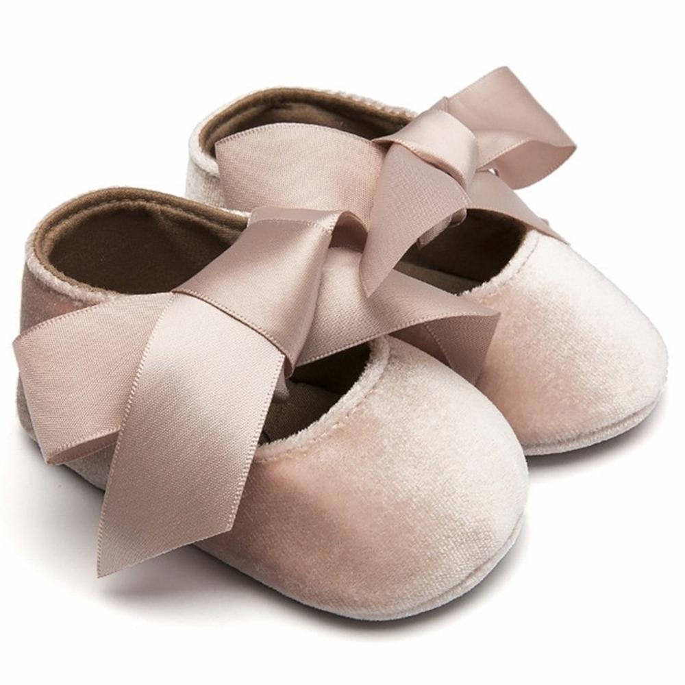baby born shoes For Girl Silk Bow Knot Summer Princess Shoes Infant Soft Sole First Walkers Toddler Shoes baby schoen #10F: Beige / 11