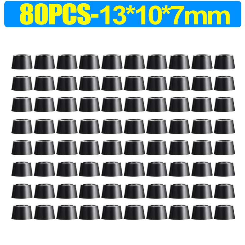 Almohadillas de goma protectores de suelo, tabla de cortar antideslizante, junta de parachoques para muebles, cubierta de pata de silla y mesa, alfombrilla de Hardware para muebles, 8/80 Uds.: Verde