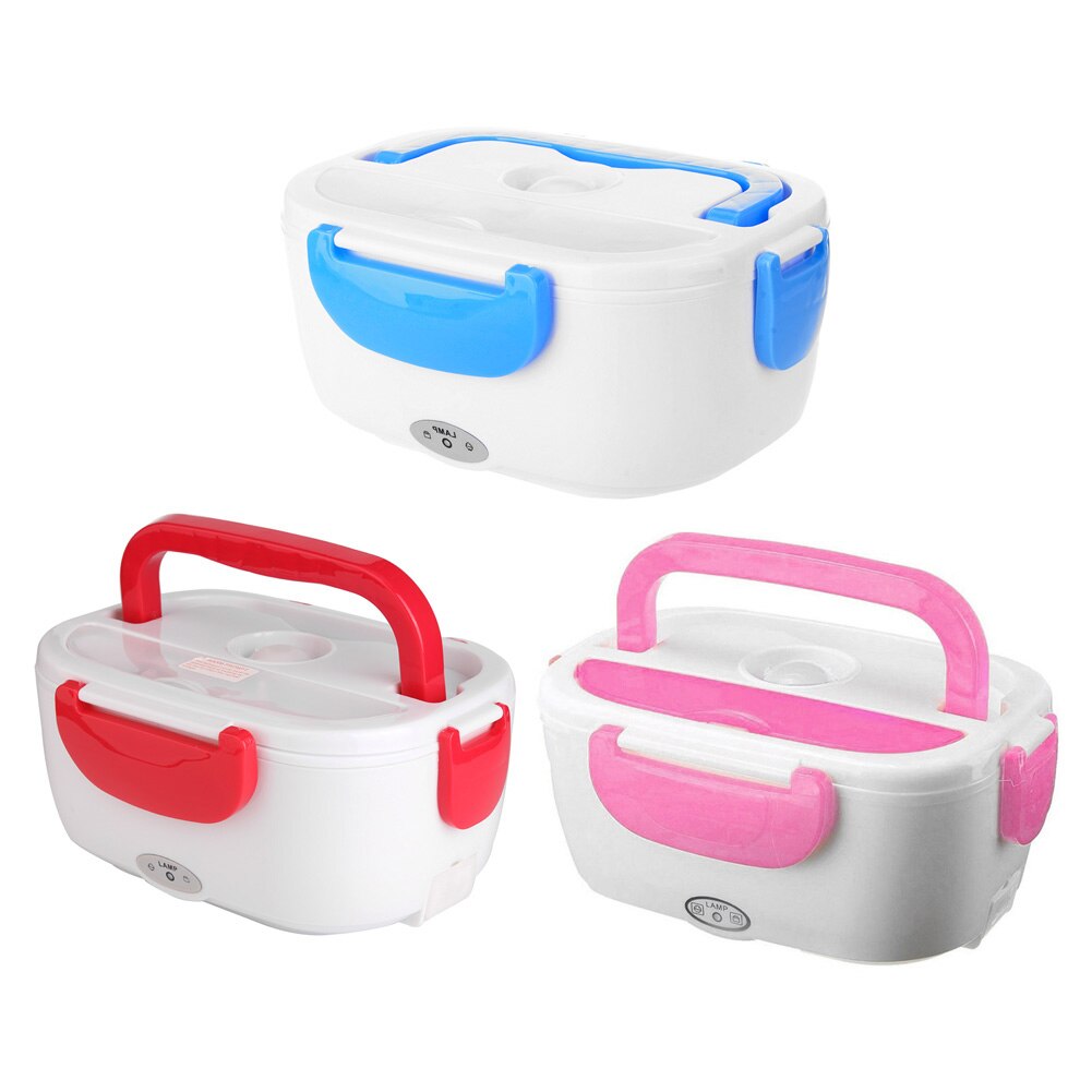 110V Electric Heated Lunch Box 2 in 1 Electric Heating Lunch Box for Home Car Portable Food Heater Rice Container