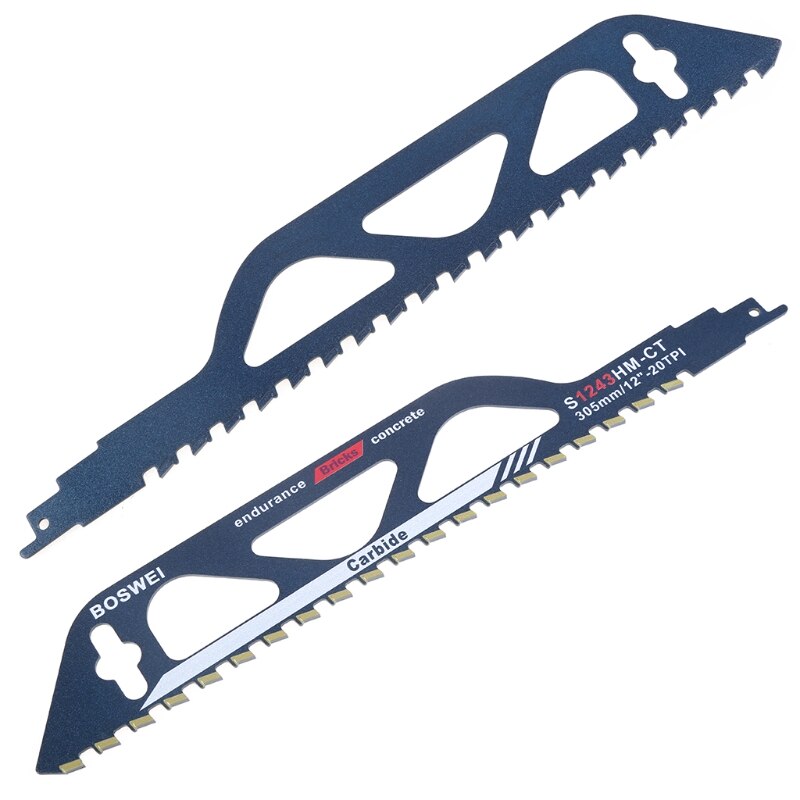 S1243HM Demolition Masonry Reciprocating Saw Blade for Cutting Brick Stone with Cemented Carbide Teeth Blades