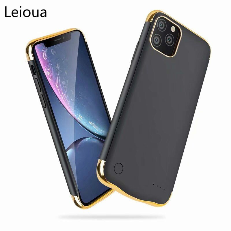 Leioua 5500 mah powerbank voor iphone 11 pro batterijlader externe noodlader powerbankhoes voor iphone 11 11 pro max