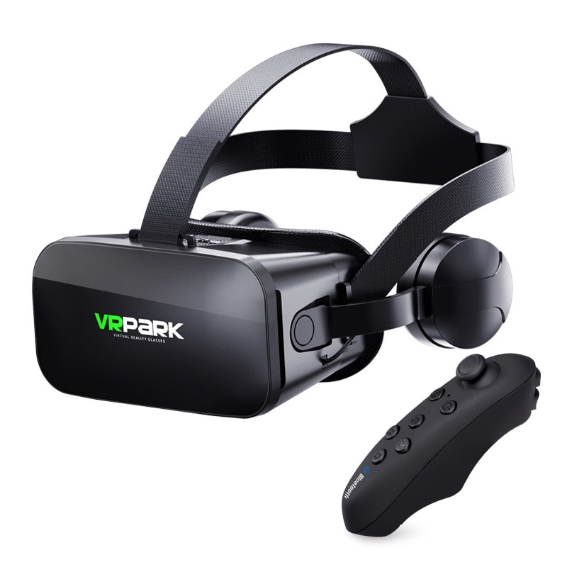 Vrpark  j20 3d vr -lasit virtuaalitodellisuuslasit 4.7- 6.7 älypuhelimelle iphone android -pelit stereot kuulokkeiden ohjaimilla: Default Title