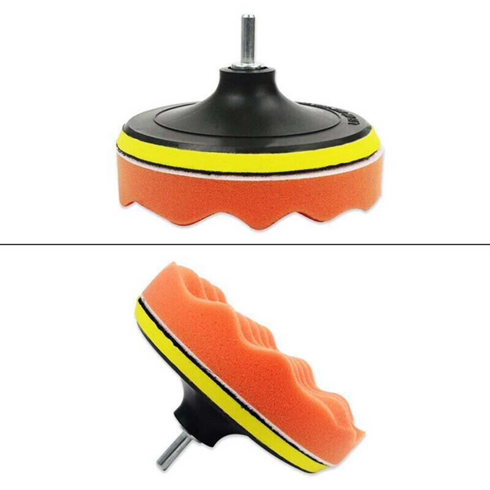 7Pcs 6in Polijsten Waxen Buffing Matten Spons Kit Voor Auto Polijstmachine Adapter 6-Inch Schroefdraad Boren Houtbewerking