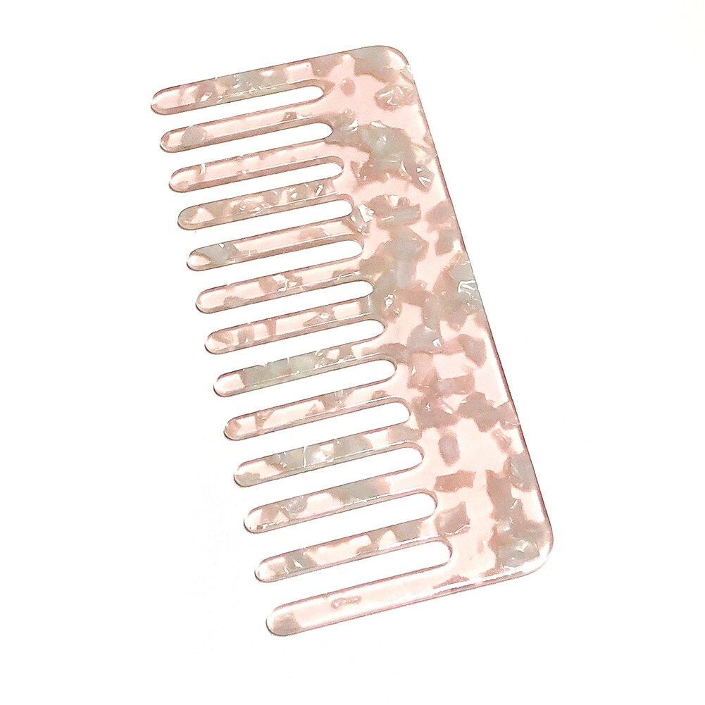 Mini Azijnzuur Plaat Kam Haar Borstel Eenvoudige Anti-Statische Print Kappers Kammen Stijl Kappers Gereedschap: B