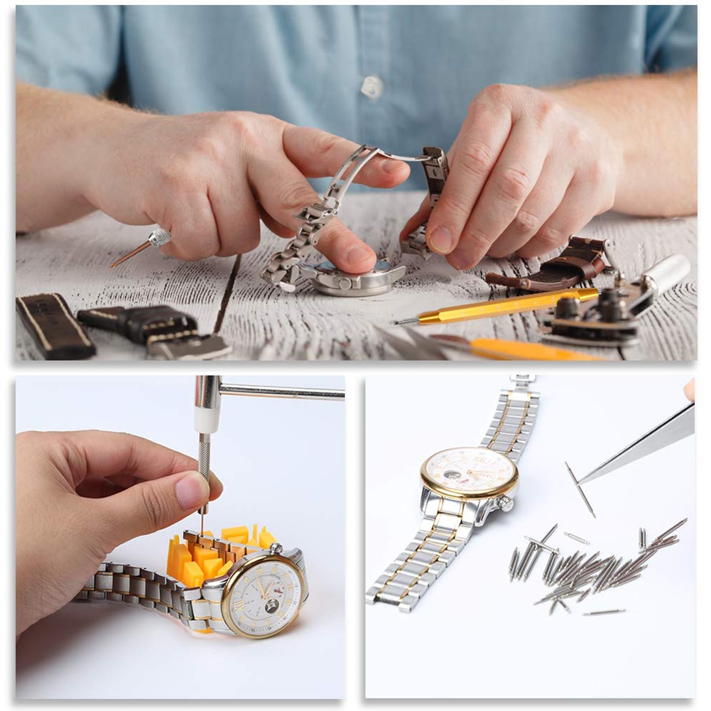 147 in 1 Watch Repair Tool Kits Maintenance Key Fob Watch Case Opener Link Remover Screwdriver Watch Strap Adjuster Watchmaker