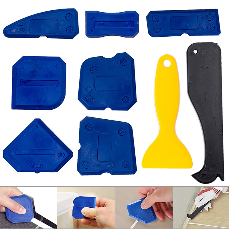 Silicone Sealant Spreader Spatula Scraper For Door Caulk Tool Kit Silicone Sealant Tool Window Caulking Finishing Sealant Grout