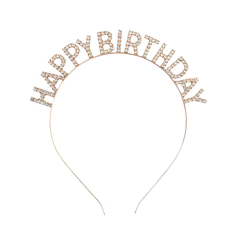 Happy Birthday European And American Birthday Party Headgear Headband Female Letters Happy Birthday Headband Women: 11