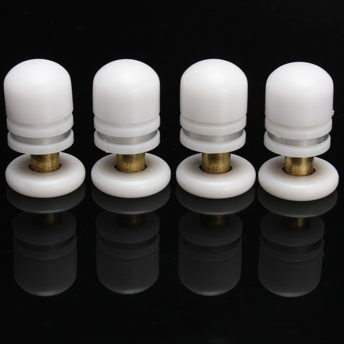 8pcs Door Rollers Home Bottom Top Shower Door Rollers/Runners/Wheels Replacement Single Wheel for Shower Enclosures Cabins