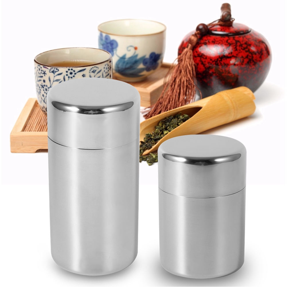 Edelstahl Tee blatt Dosen Kanister Behälter Home Küche Kanister für Tee Kaffee Zucker Aufbewahrung dosen können