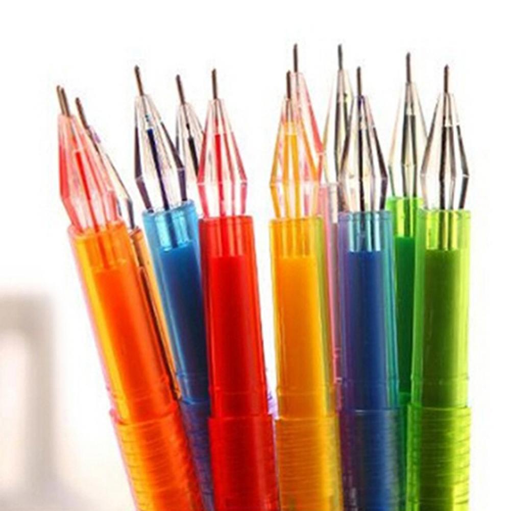 12 Kleuren Studenten Cartoon Verse Ster Kleur Leuke Gel Pen Set Studie Briefpapier