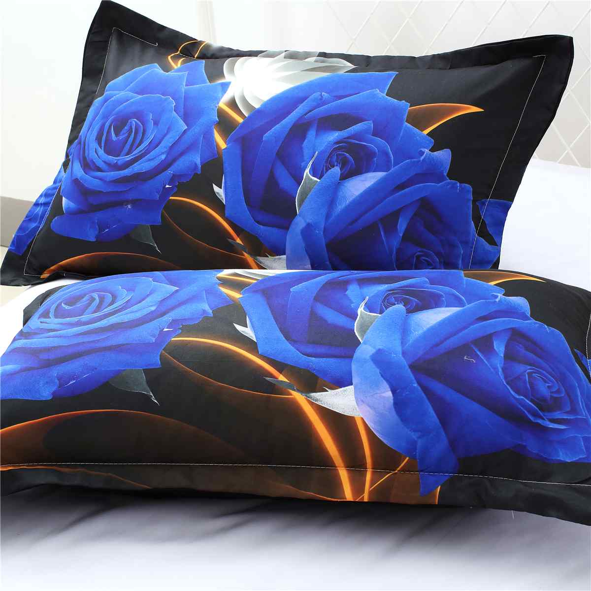 3pcs Bedding Set luxury 3D Rose Cotton Bedding sets Bed Sheet Duvet Cover Pillowcase Cover set King Twin Queen size Bedspread