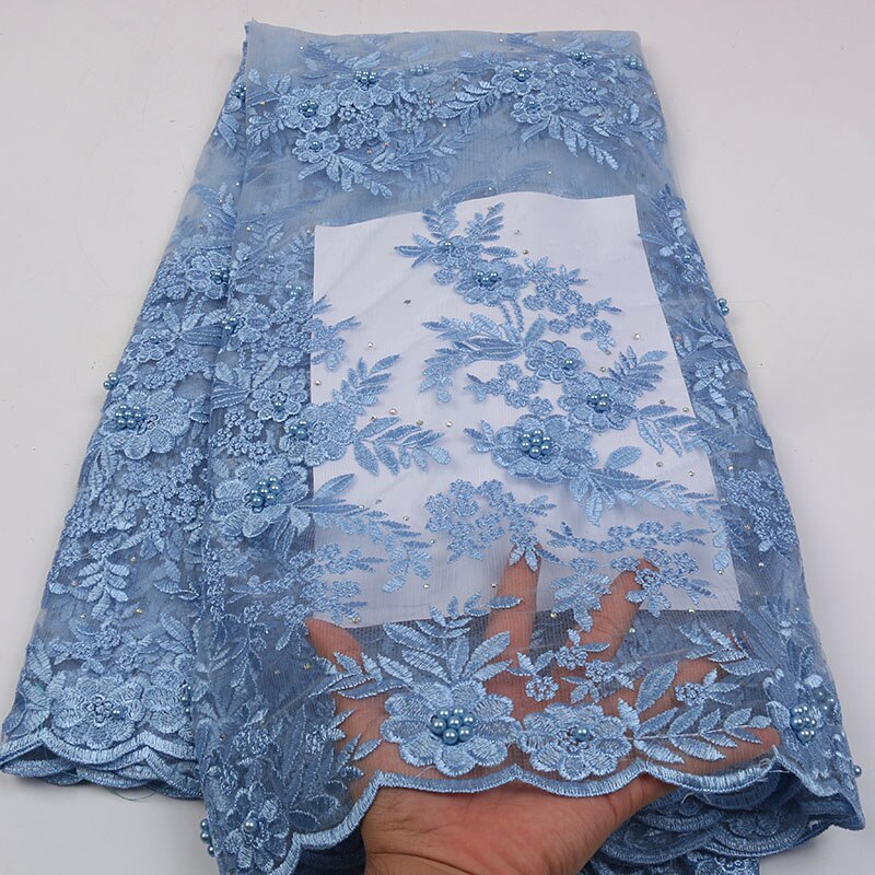 Afrikansk blondestof ,fransk tyl blondestoffer,broderi 3d blomster snørebånd til nigeriansk brudekjole  ks2291b