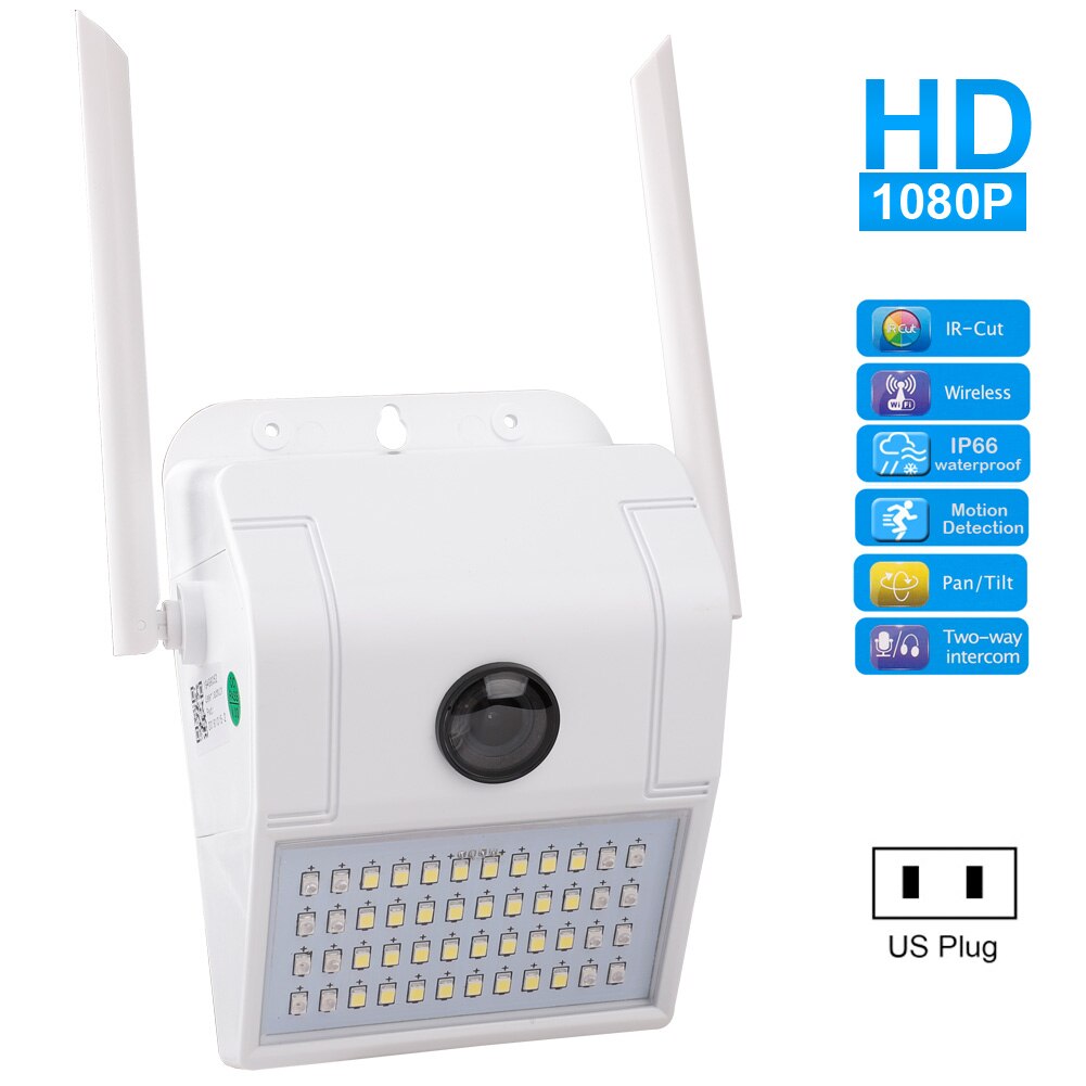Smart 1080P IP Camera Waterdichte Wandlamp IR Nachtzicht Bewegingsdetectie Smart Inductie Lamp Outdoor Surveillance Camera