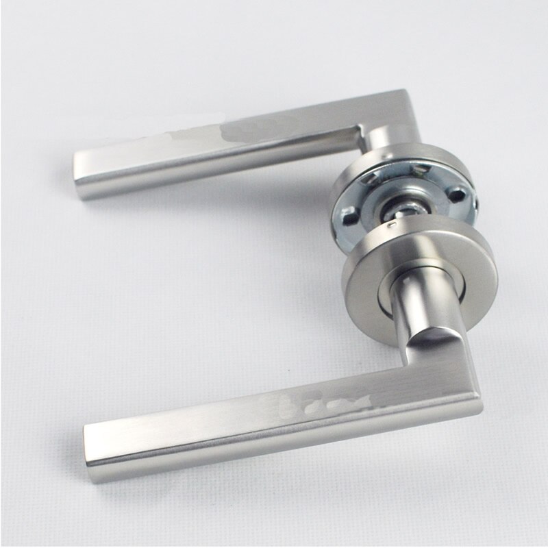 Factory direct sales, 304 stainless steel, precision casting, solid door handle, 60*125mm, fire door lock handle