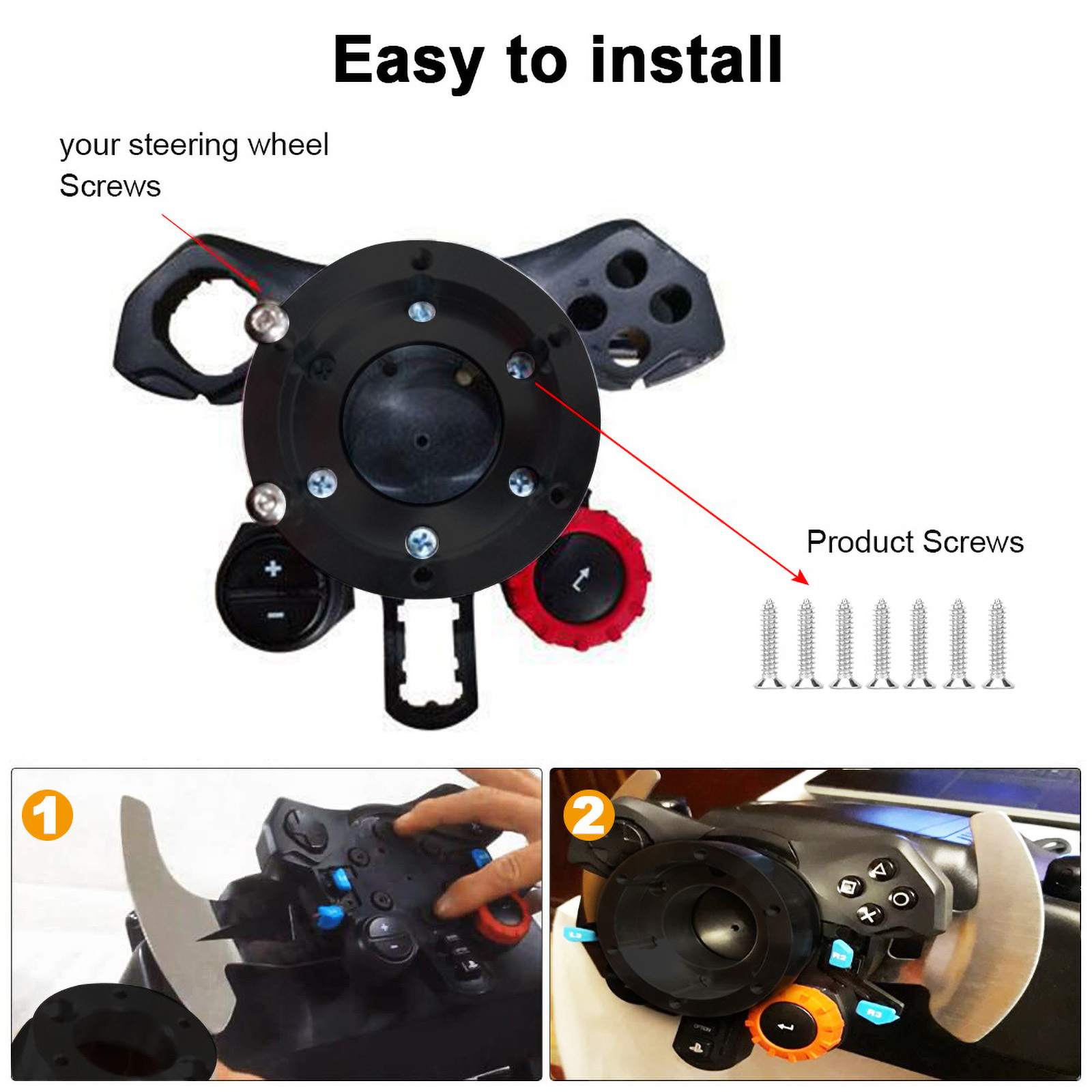 CNSPEED 70MM Płytka adaptera kierownicy 13-calowa kierownica wyścigowa PCD Modyfikacja gier samochodowych dla Logitech G29 G920 G923