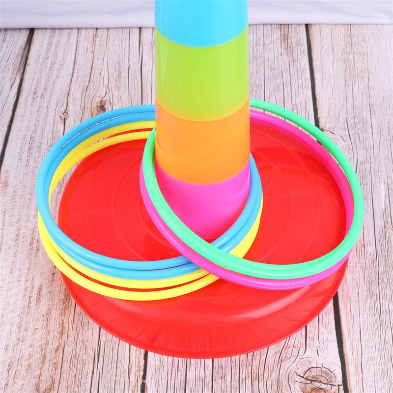Educatief Kleurrijke Ring Toss Puzzel Speelgoed Plastic Intelligentie Ontwikkeling Ouder-kind Sport Game
