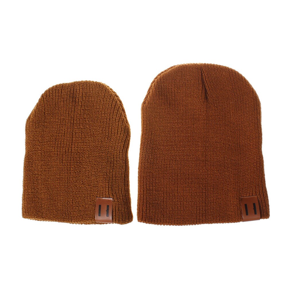 Heren dames meisjes jongens schedelmuts mutsen skimutsen mutsen effen unisex muts herfst winter wolmixen zachte warme gebreide muts: Volwassen roestrood