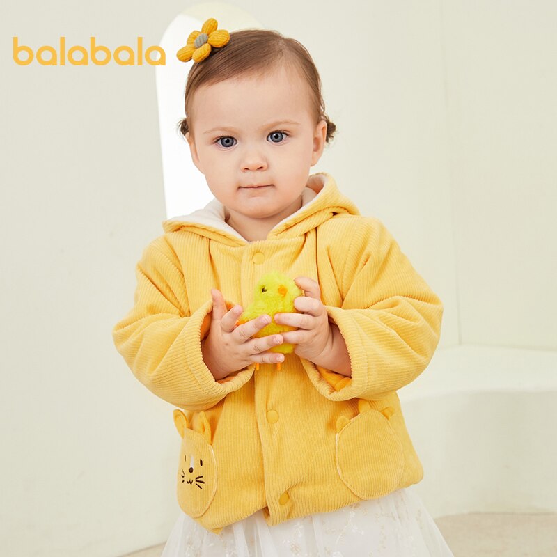 Balabala Jongen Jas Baby Casual Jas Vrouwelijke Baby Jas Dikke Warme Corduroy Casual Jas