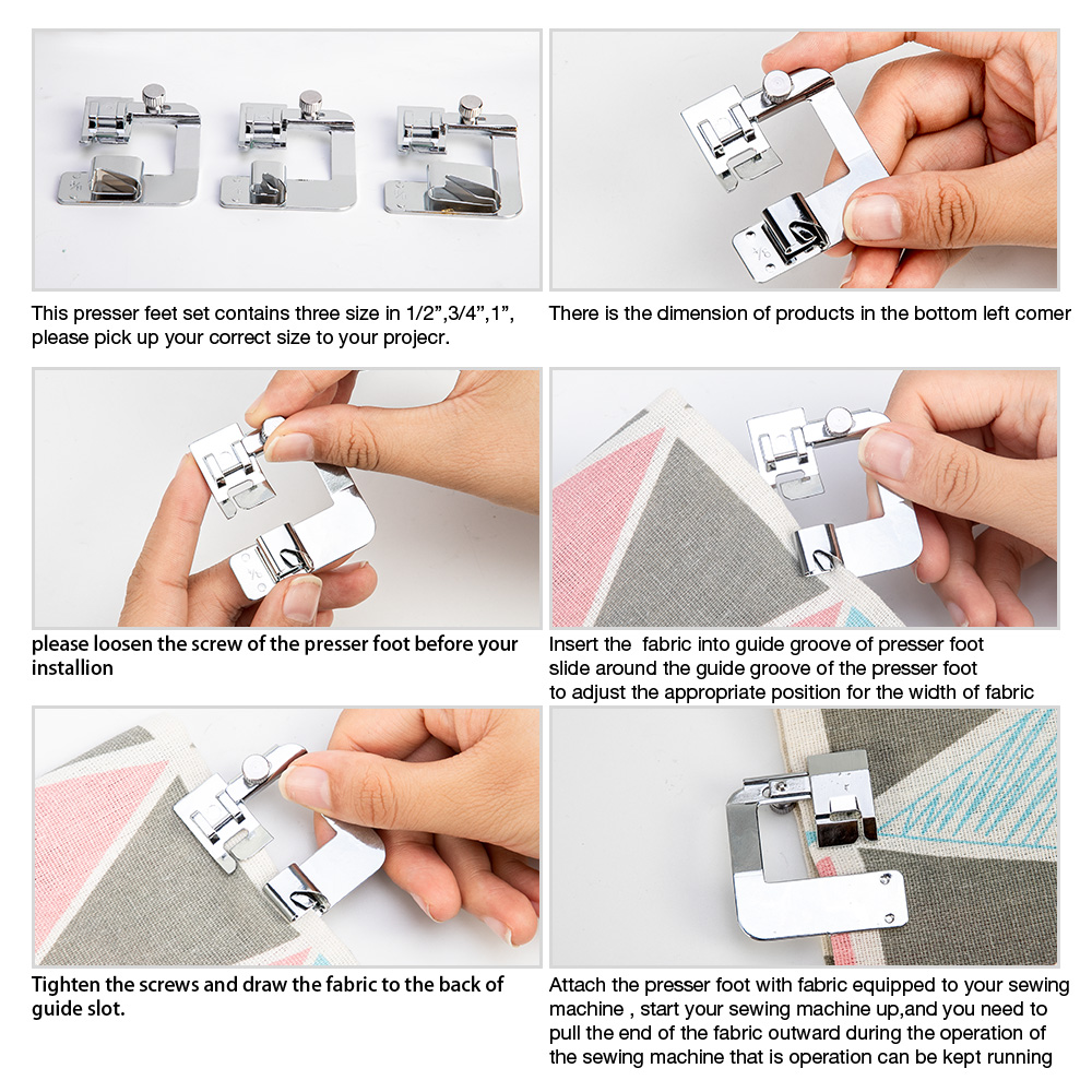 Wankd Multifunctionele naaivoet naaivoeten accessoireset 15-delige set naaivoet reserveonderdelen kit voor naaimachines W6, Brother, AEG, SilverCrest, Carina, Veritas, Singer, Janome, Dorina. (zilver