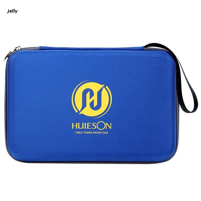 448C Table Tennis Racket Case, Zipper Enclosure Racket Table Tennis Racket Hard Case: Blue