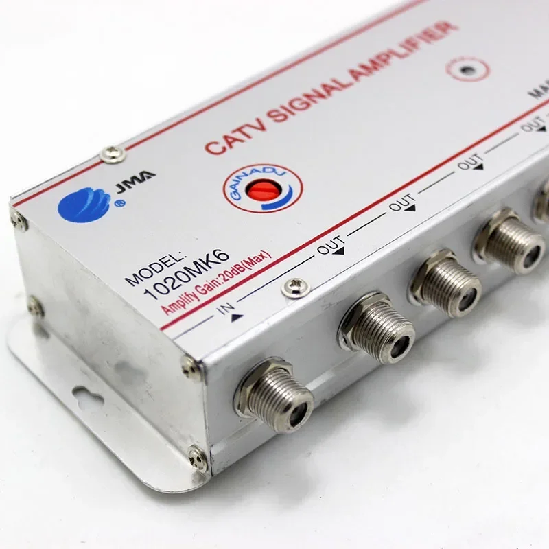 Cable TV Splitter Amplifier Digital CATV Antenna Signal Booster Home TV Equipments 45Mhz To 860MHz 220V 50/60Hz EU Plug
