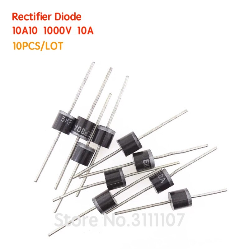 10PCS/LOT 10A10 1000V 10 Amp 10A 1000V Axial Rectifier Diode &amp