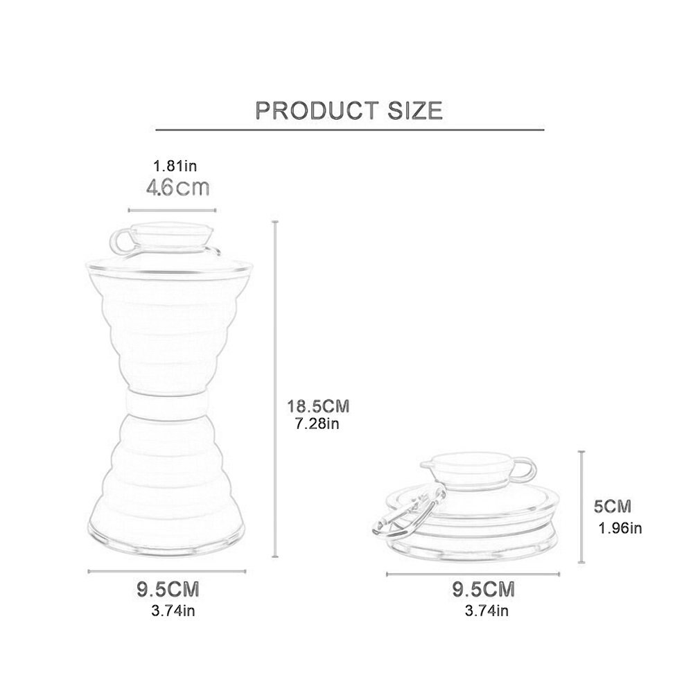 Grote capaciteit siliconen opvouwbare waterkoker verstelbare sportwaterbeker reisvoedselveilige picknick school trendy fles