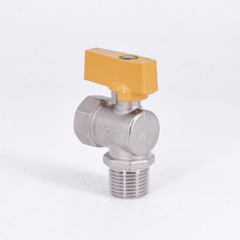 Robinet à boisseau sphérique coudé mâle 1/2 " bsp 90 degrés pour eau, gaz, huile