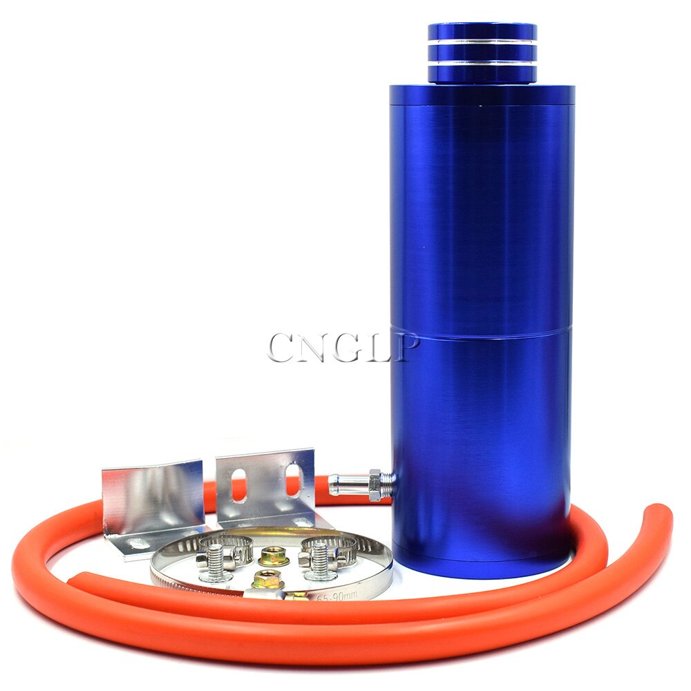800ML Universal Racing Radiator Coolant Overflow Billet Aluminum Oil Catch Tank Round Oil Catch Can Reservoir
