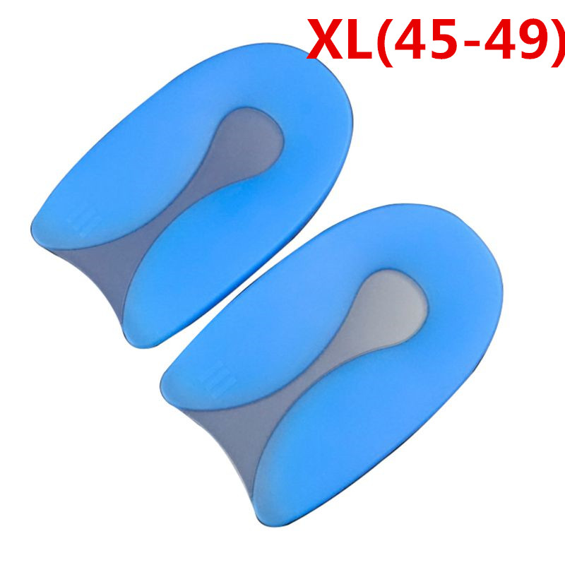 1 paar U-förmigen Waschbar Silikon Schuh Einlegesohle Ferse Protector Plantar Praktische Bursitis Spur Schmerzen Relief Pflege Kissen Ferse pads: XL(45-49)