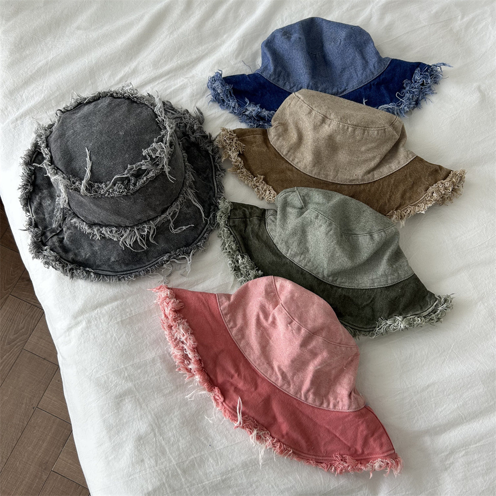 2024 Gewassen Denim Emmer Hoed Vrouwen Vissershoed Emmer Hoed Unisex Bob Caps Hip Hop Gorros Mannen Winddicht Emmer hoed Outdoor