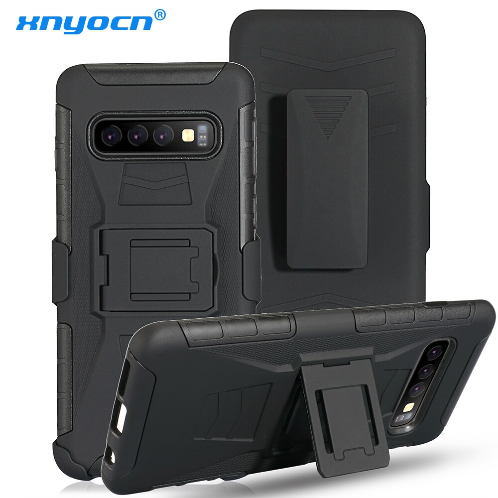 Fundas duras de teléfono a prueba de golpes para Samsung Galaxy S7/S5/S6/S7 Edge S8 S9 10, funda resistente con Clip para cinturón de impacto