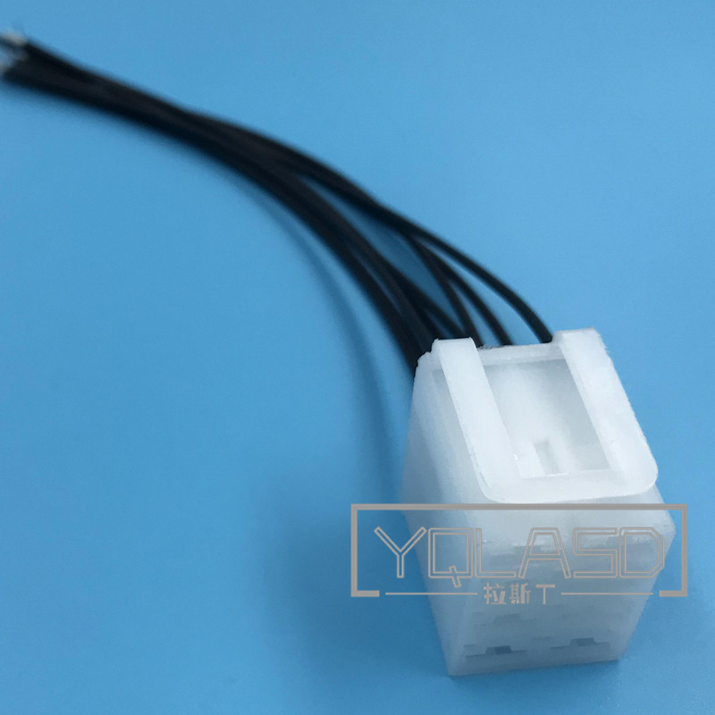 1 Set 8 Way Excavator Rocker Switch Wiring Harness Connector AC Assembly Automobile Plug Truck Socket: Silver