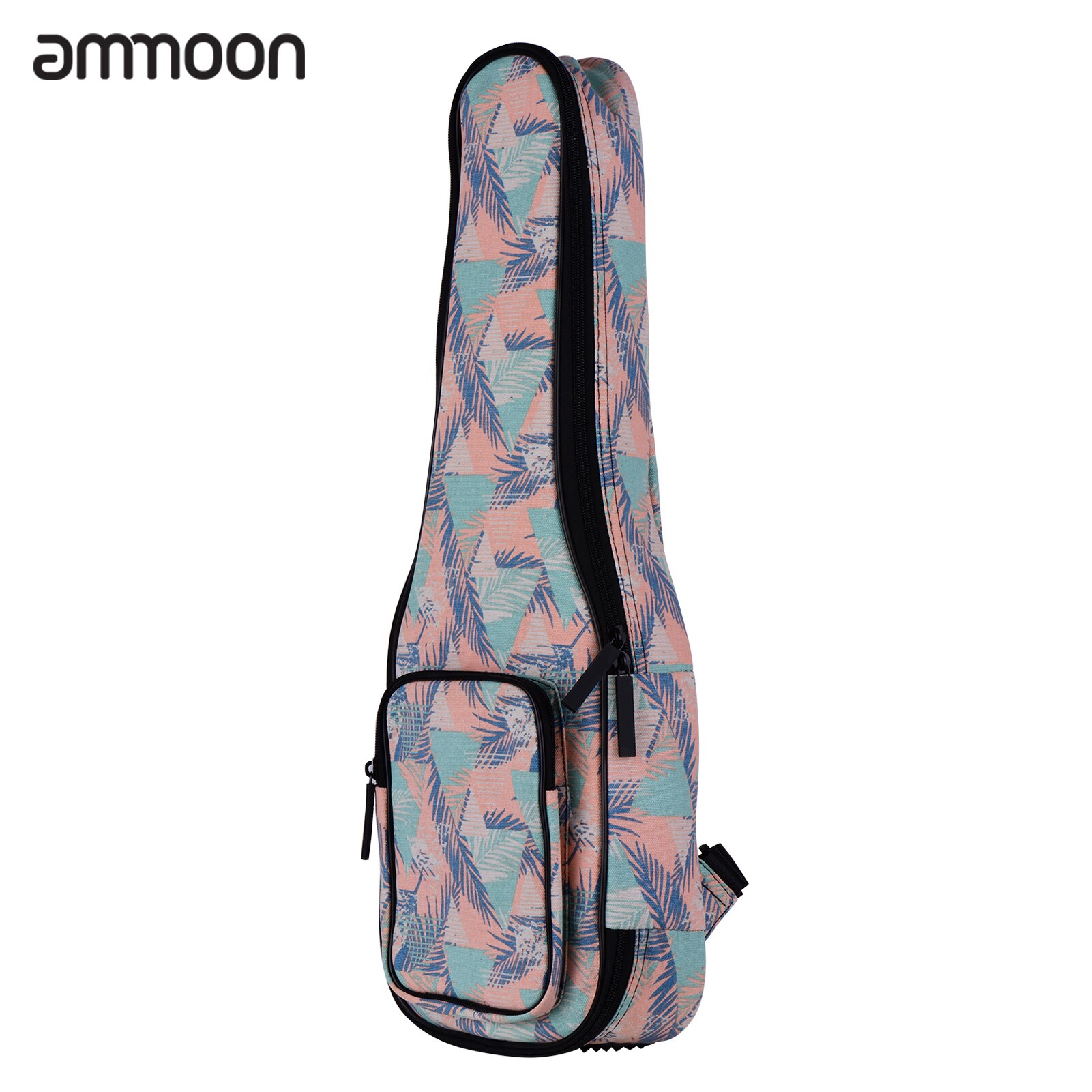 Ammoon Tenor ukulélé Gig sac 26 pouces sac à dos en coton rembourré étui de transport avec doublure en flanelle