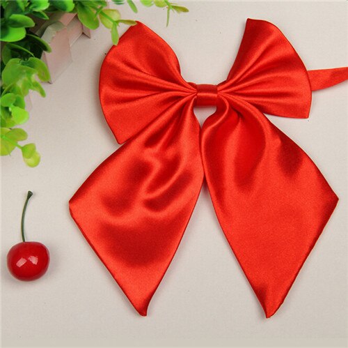 Bow Ties for Women Bowties Ladies Girls Trendy Style Bow Knot Neck Tie Cravat Casual Party Banquet Bow Tie: Red