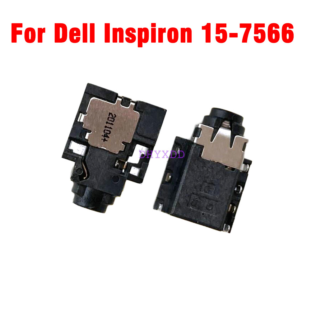 2X 3.5 Audio Video Headphone Jack Connector For Dell Inspiron 15-7566 15-7567 P65F 15-5590 5590 Laptop MIC Headphone Port 7-Pin