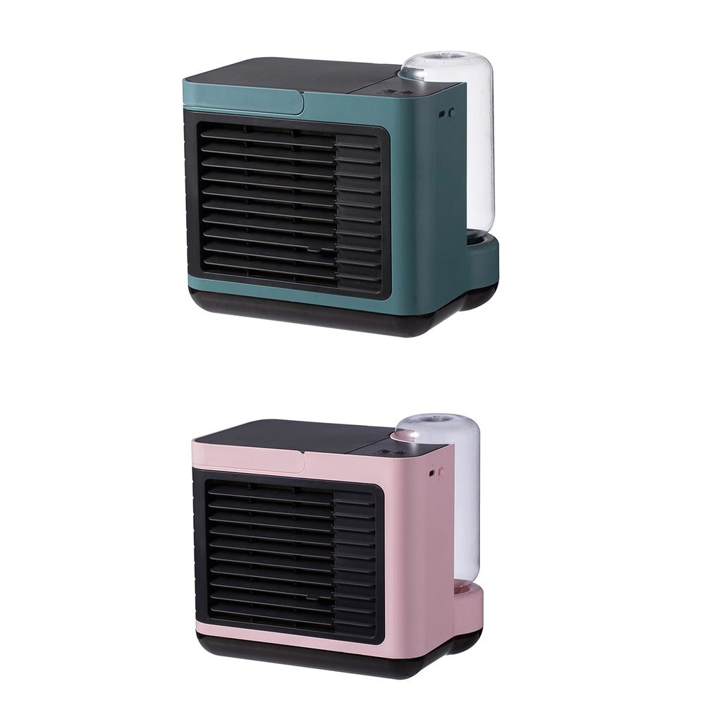 Usb Rechargeable Negative Ion Air Conditioning Fan Three Gear Wind Speed Low Noise Small Mini Water Cooling Fan