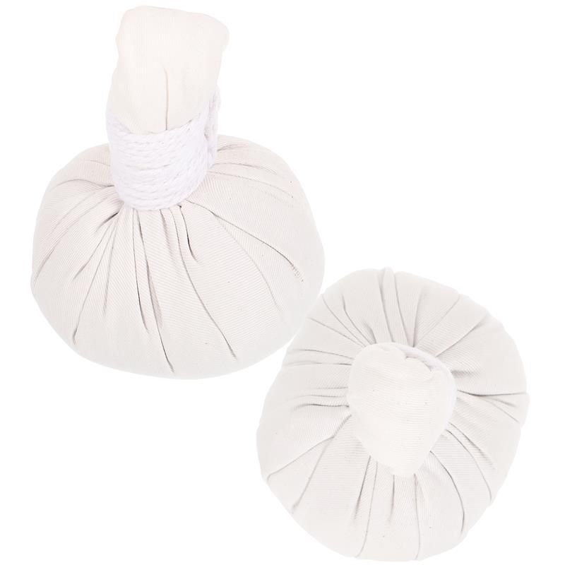 Bolsas de hierbas chinas para masaje de Spa, bolas de masaje a base de hierbas, bolsas de calentamiento, bolas de masaje tailandés, bolas de compresión de baño, 2 uds.
