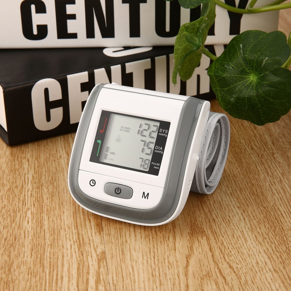 Automatic Wrist Monitor Large LCD Display Digital Sphygmomanometer Monitor Meter Tools