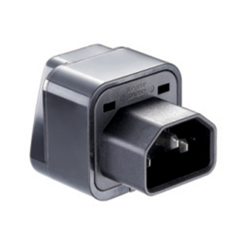 Iec 320 c14 hann til  c13 hunn 10a strømadapter pdu ups