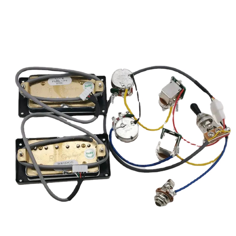 Pastillas Humbucker estándar LP 4C con arnés de cableado Push Pull para , pastillas de guitarra