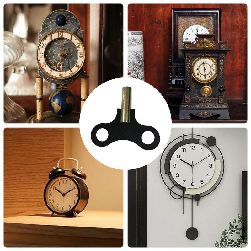 Reloj de pared con llave de viento, piezas de bobinado de llave, suministros de reloj sólido, Kit de Motor de bobinadora de manivela para reloj mecánico