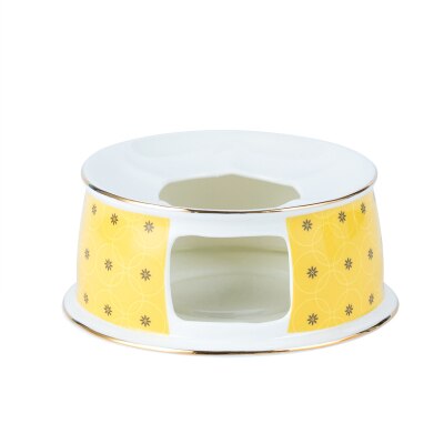 Bone China Tableware Dishes Set Home European Luxury Flower Ceramic Rice Bowl Plate American Ins Tableware Home Set: Heating base