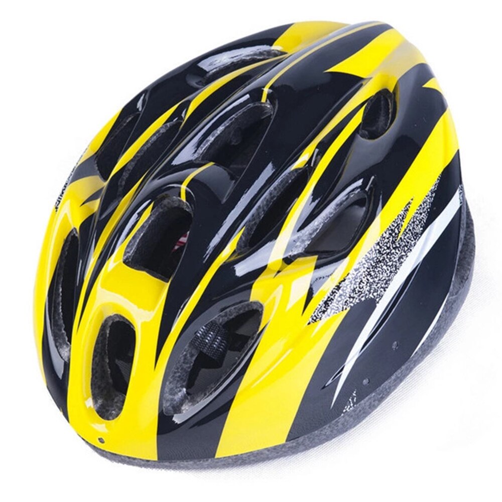 Unisex -pyöräilykypärä aikuisille säädettävät pyörätarvikkeet urheilupyöräilykypärät mtb -vuoren tieliikenteen kypärä 54-60cm: Keltainen
