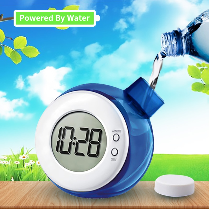 Leuke Water Power Klok Digitale Display Klok Kalender Timer Milieuvriendelijke Smart Klok Voor Desktop Thuis Kinderen Kerstcadeau