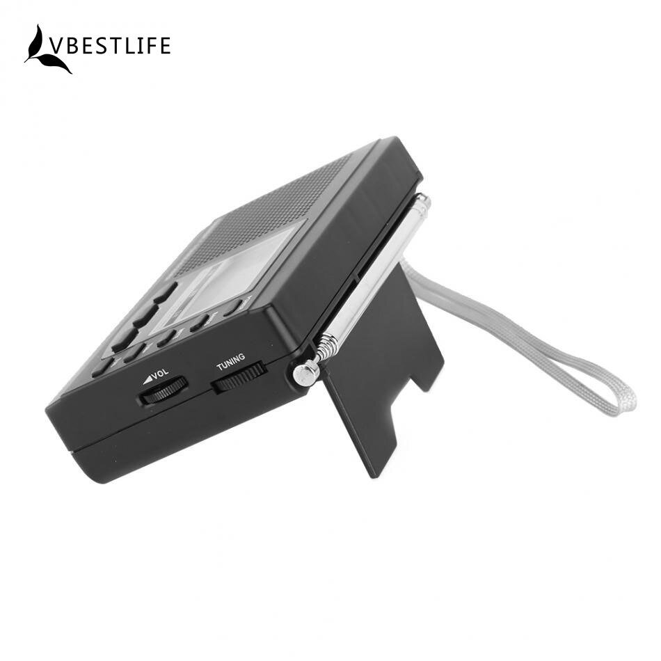 Mini Radio Fm/Mw/Sw Ontvanger Multifunctionele Draagbare Digitale Scherm Wekker Fm Stereo Mini Radio Ontvanger speler